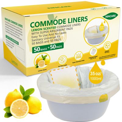 Lemon Scented Commode Liners - 150 bags
